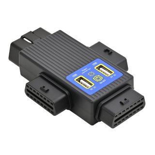 iKKEGOL OBDII 16 Pin 1 Male to 3 Female Splitter With 2 USB Char